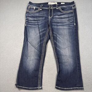 JEANS Buckle BKE Womens 33 CULTURE Thick Stitch Stretch  WHISKERING